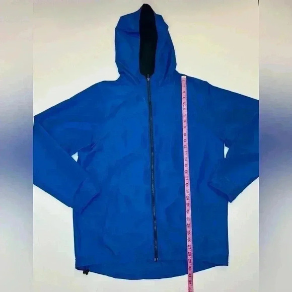 Reebok Men’s  Play Dry Full-Zip Track Hooded Jacket Blue 100% Polyester Size- M - Picture 3 of 9